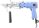 Tufting Gun Beginnerspakket - Borduurmachine 2 in 1 - Naaimachine - Licht Blauw - Top Kwaliteit