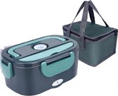 S-M Commerce Lunchbox - Lunchbox Volwassenen - Elektrische Lunchbox - 1.5 L - Voedsel Warmer - Auto of Huis - Verwarming Magnetron