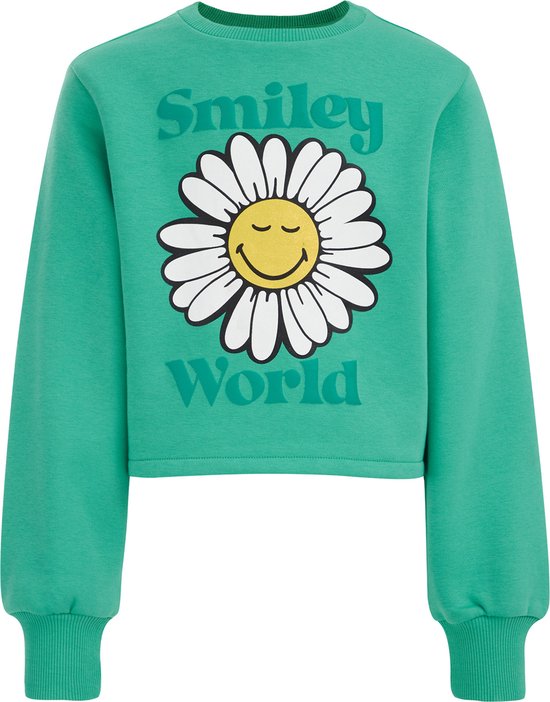 WE Fashion Meisjes SmileyWorld®-sweater met opdruk