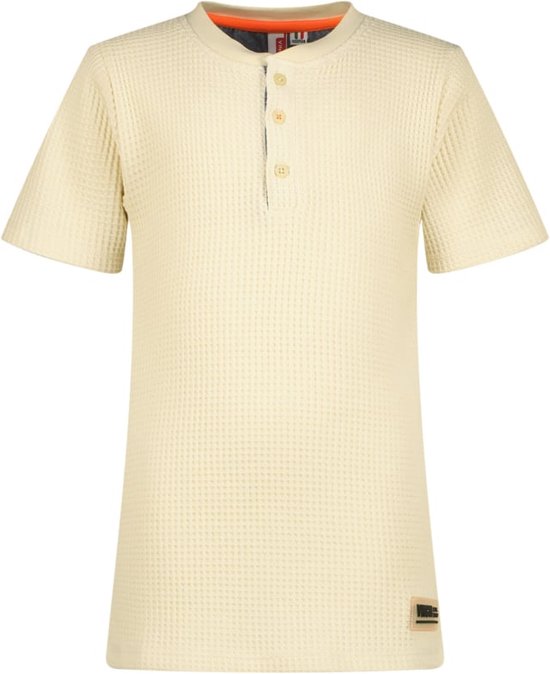 Vingino Haffle Polo's & T-shirts Jongens - Polo shirt - Gebroken wit - Maat 128