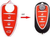 Autosleutel Rubber Pad 3 knoppen geschikt voor Alfa Romeo sleutel / Alfa Romeo Mito / Alfa Romeo Giulietta / / Alfa Romeo-4C-159-Gto-Gta / Alfa Romeo autosleutel drukknoppen.