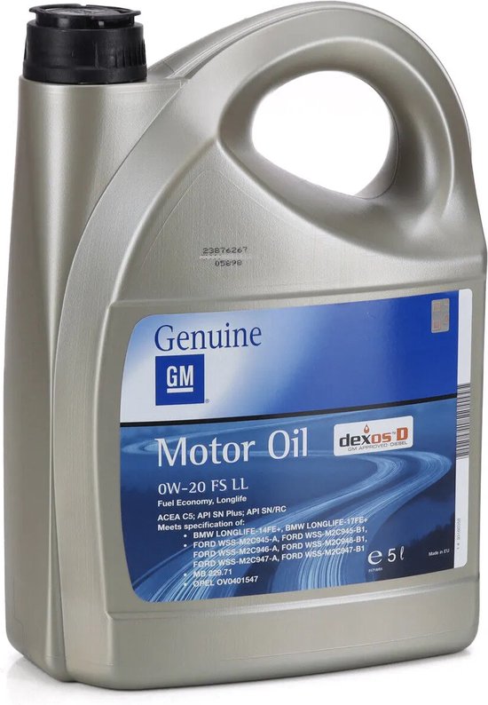 Origineel GM Opel 0W20 Motorolie FS LL DexosD ACEA C5 | bol