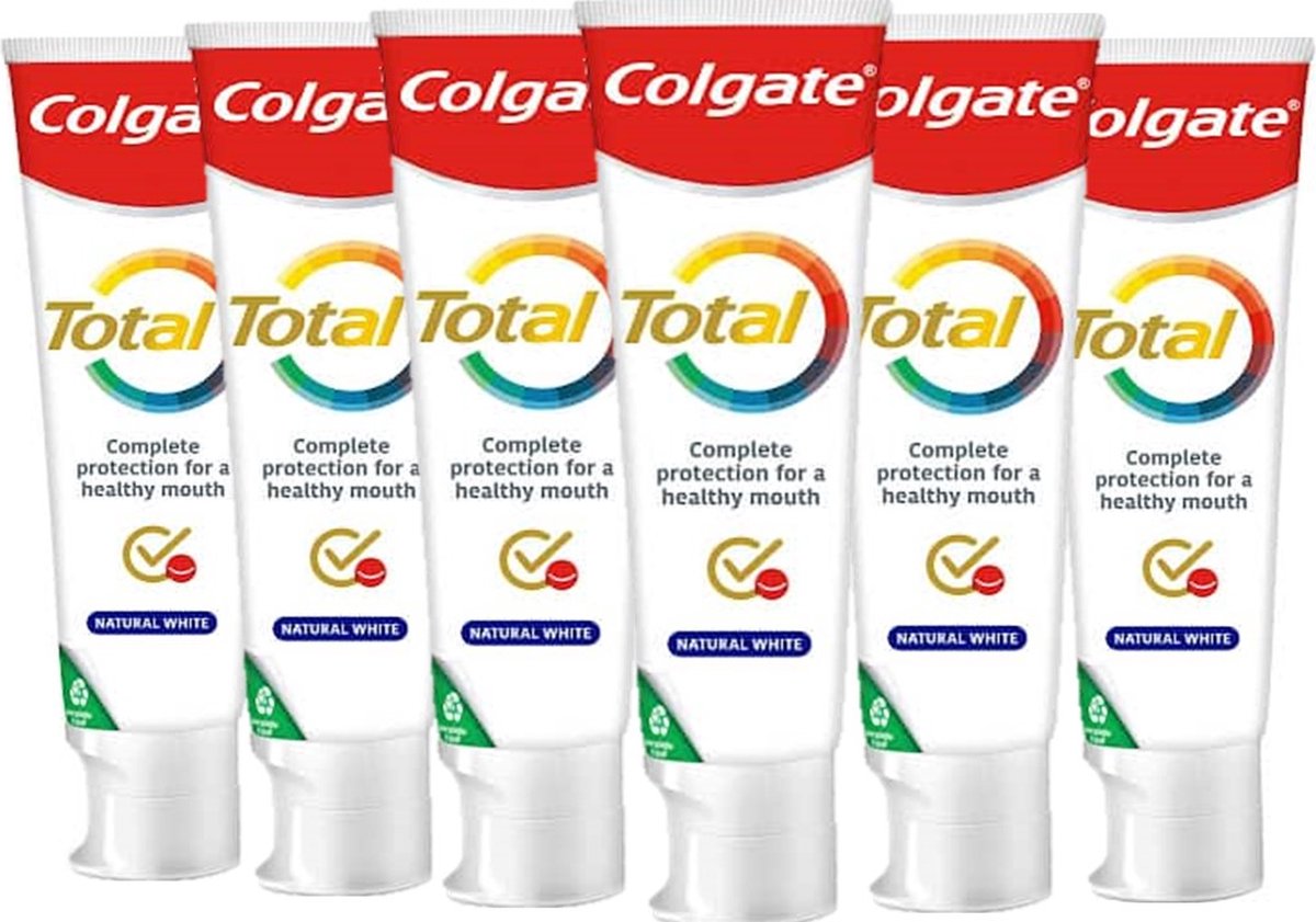 Goedkoopste Colgate Total Tandpasta Whitening - Voordeelverpakking 6 x 75 ml