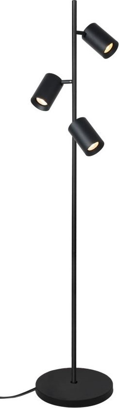 Vloerlamp Megano 3L Zwart - hoogte 160cm - excl. 3x GU10 lichtbron - IP20 > vloerlamp zwart | leeslamp zwart | staande lamp zwart | designlamp zwart | lamp modern zwart | lamp design zwart