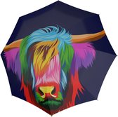 Opvouwbare Paraplu Magic Schotse Hooglander - Fiberglass - Dsn 98 cm - Opgevouwen 29 cm - Doppler