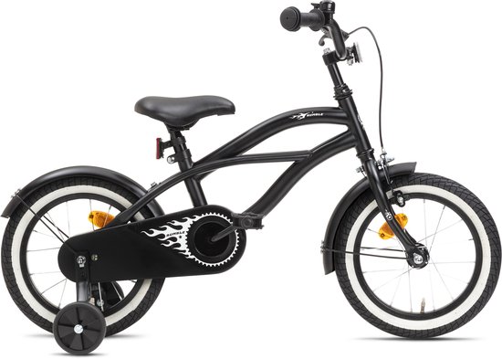 Nogan Rumble - Kinderfiets - Jongensfiets - 14 inch - Mat Zwart