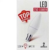 frosted flame led-lamp e14 2-pack