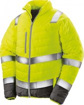 Jas Unisex XXL Result Lange mouw Fluorescent Yellow / Grey 100% Polyester