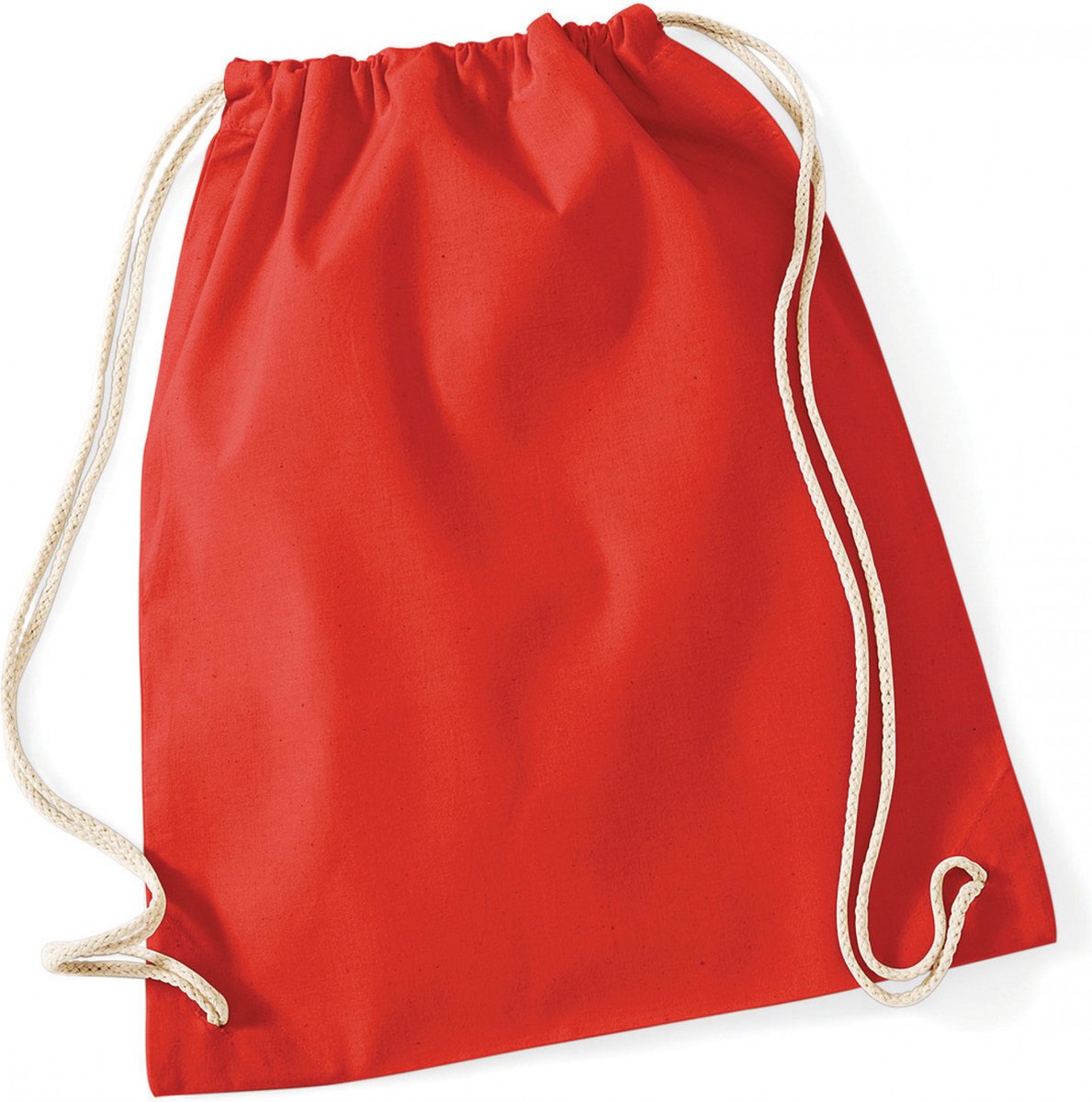 Westford Mill Cotton Gymsac WM110 - Bright Red - 37 x 46 cm