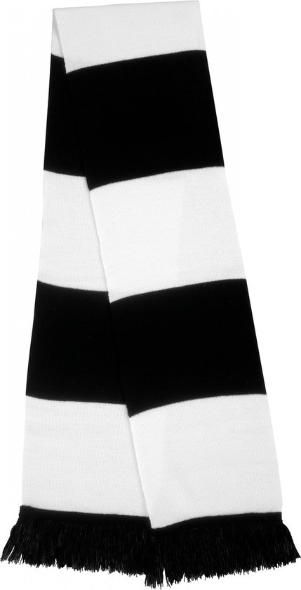 Sjaal / Stola / Nekwarmer Unisex One Size Result Black / White 100% Acryl