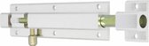 AMIG serrure coulissante/loquet à plaque - aluminium - 15 cm - blanc - vis incluses - porte - fenêtre