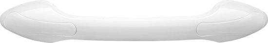 Wandbeugel Curve, wit, lengte 32 cm- Waterbestendig, weggewerkte schroeven - toiletbeugel / Douchebeugel