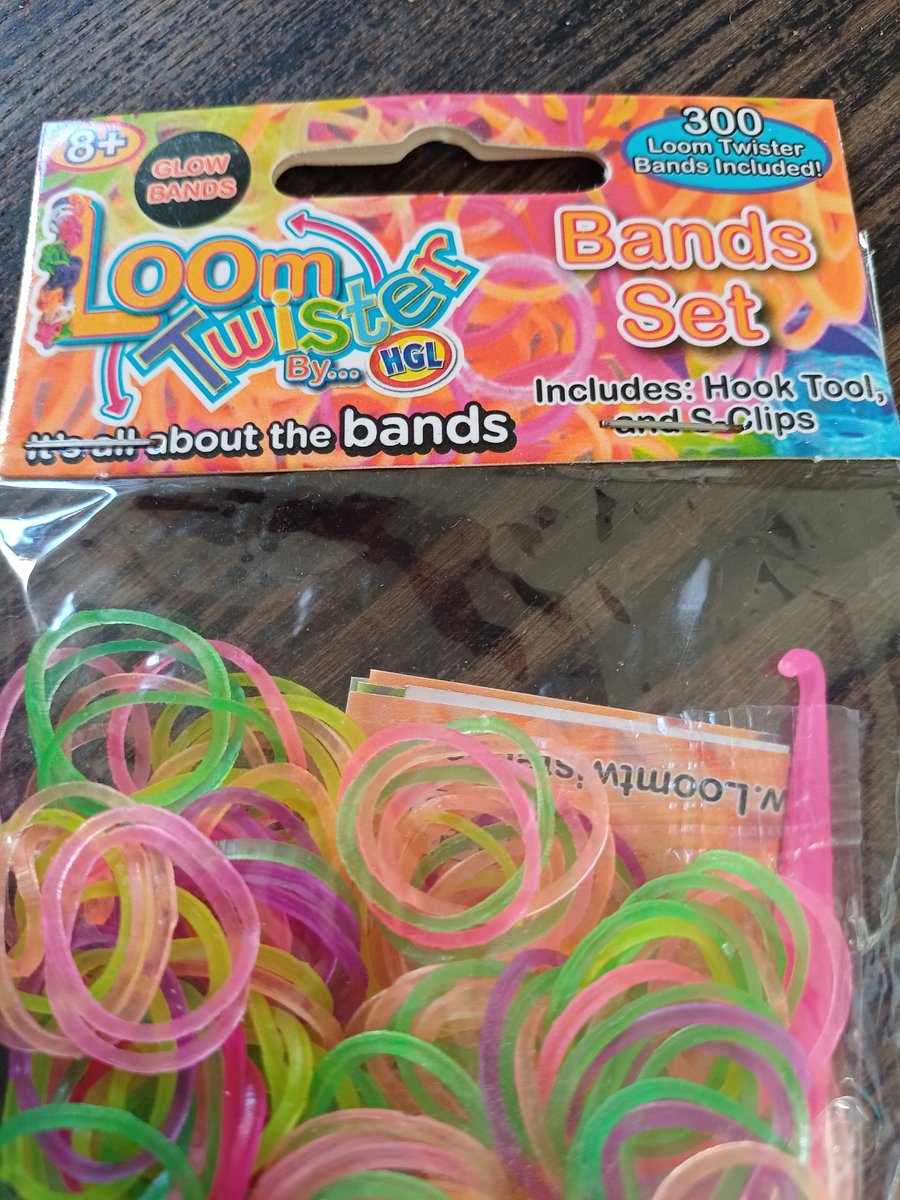 Loom Twister Loombands Junior Rubber Roze/geel/groen 300-delig