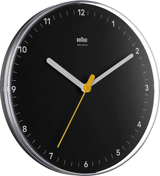Horloge Murale Classique Braun BC06W - Design épuré - Blanc - 20x20 Cm