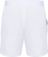 SportBermuda/Short Heren XL Proact White / Fine Grey 92% Polyester, 8% Elasthan