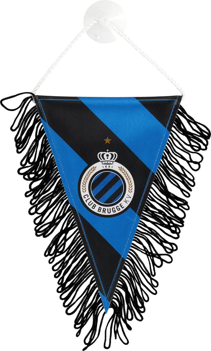 Club Brugge wimpel strepen 11 x 15 cm