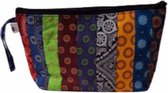 Jacqui's Arts & Designs - African design - handgemaakte etui - make-up tas - toilettas - stoffentas -pennenetui - medicijnentas - clutch -patchwork - Afrikaanse stof - shweshwe kleurrijk