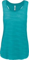 Tank Top Dames M Proact Mouwloos Light Turquoise 65% Polyester, 35% Viscose