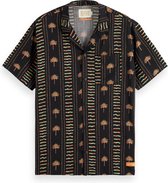 Scotch & Soda Allover printed viscose short sleeve shirt Heren Overhemd - Maat XL