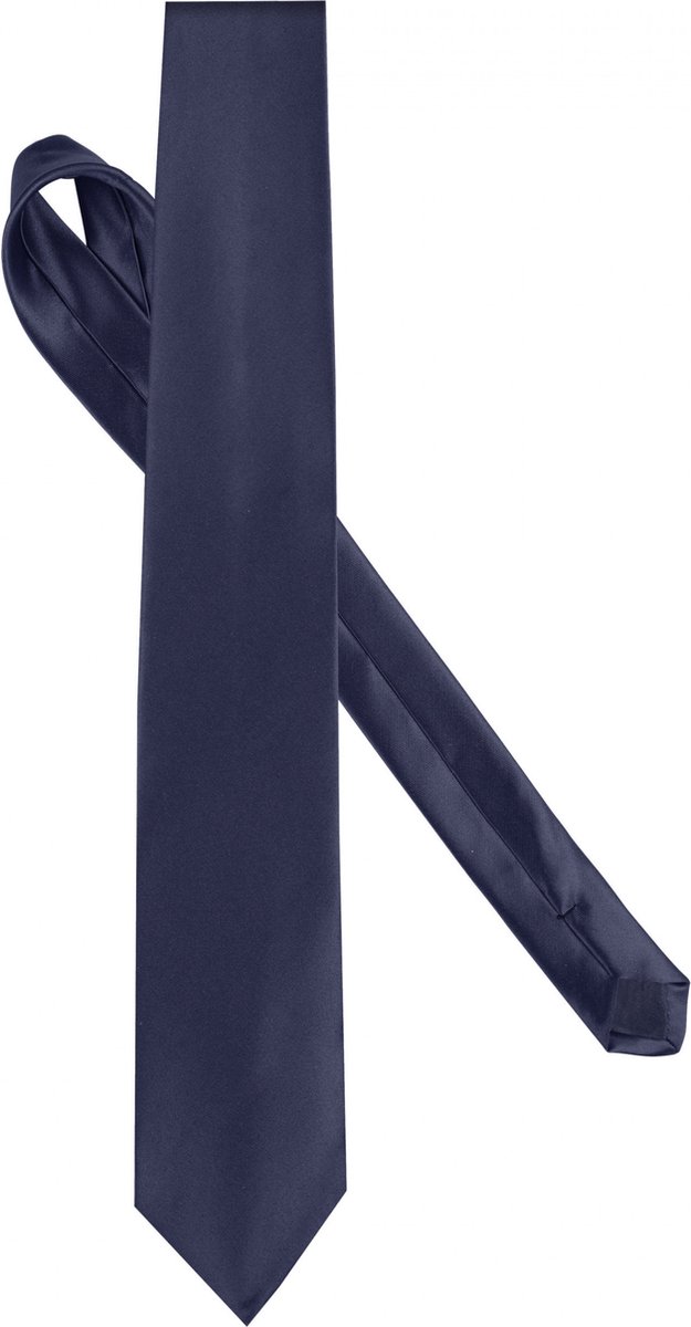 Stropdas Heren One Size Kariban Navy 100% Polyester