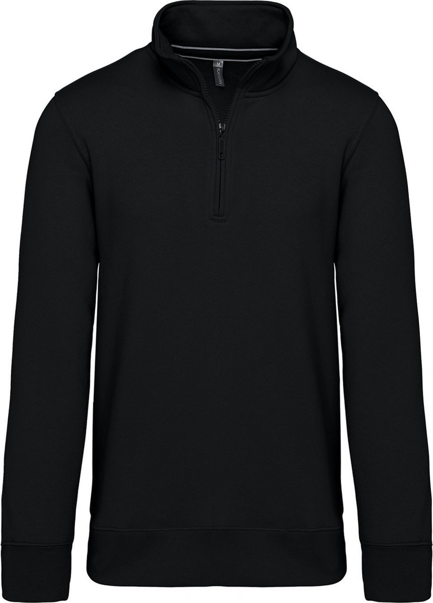 Kariban Sweater met ritshals K487 - Black - 3XL