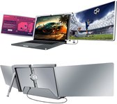 E3 Tri-screen - Portable Monitor - Triple screen - Beeldscherm - Monitoren - Beschermhoes - 1 Cable-Model - Windows/MacOS - 2x 15 Inch Full HD - Laptopscherm: 13" - 17.3"