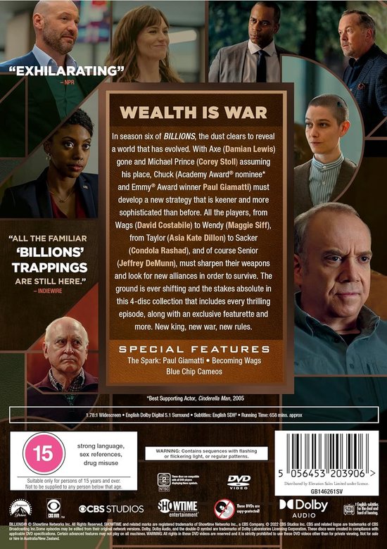 Billions Seizoen 6 - DVD - Import