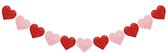 Hartjes Decoratie Valentijn Slinger Romantische Versiering Valentijn Versiering Hangdecoratie Rood Roze – 200cm
