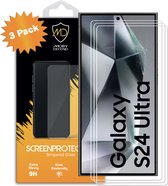 3-Pack Samsung Galaxy S24 Ultra Screenprotectors - MobyDefend Case-Friendly Screensavers - Gehard Glas - Glasplaatjes Geschikt Voor Samsung Galaxy S24 Ultra