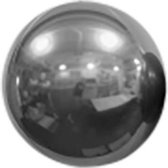 Spiegelballon zilver - 18 cm