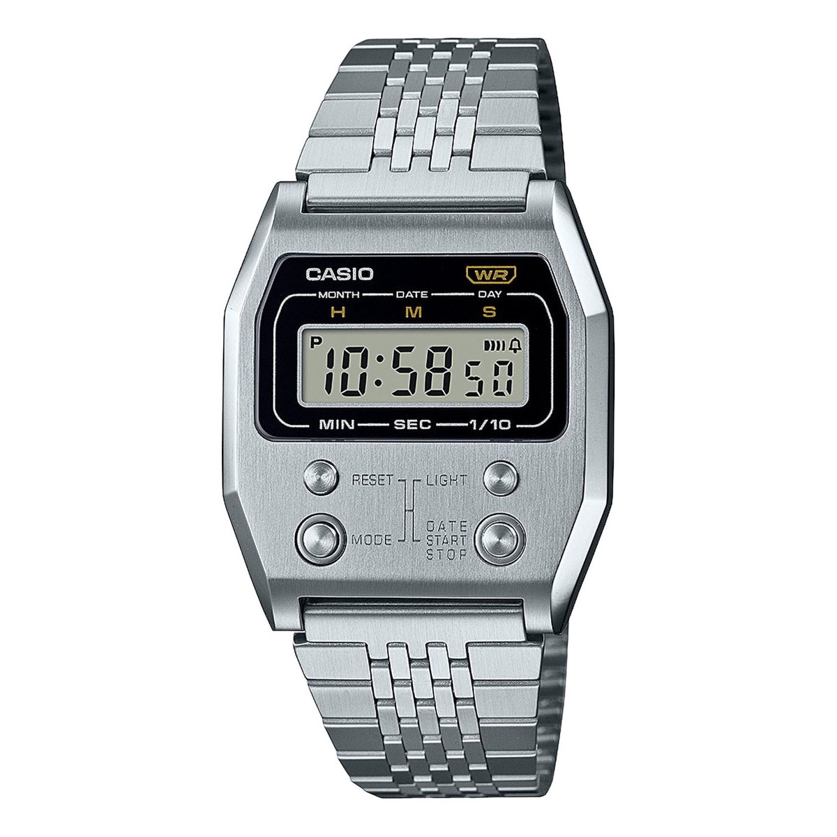 Casio Casio Collection Vintage A1100D-1EF Horloge - Staal - Zilverkleurig - Ø 37.5 mm