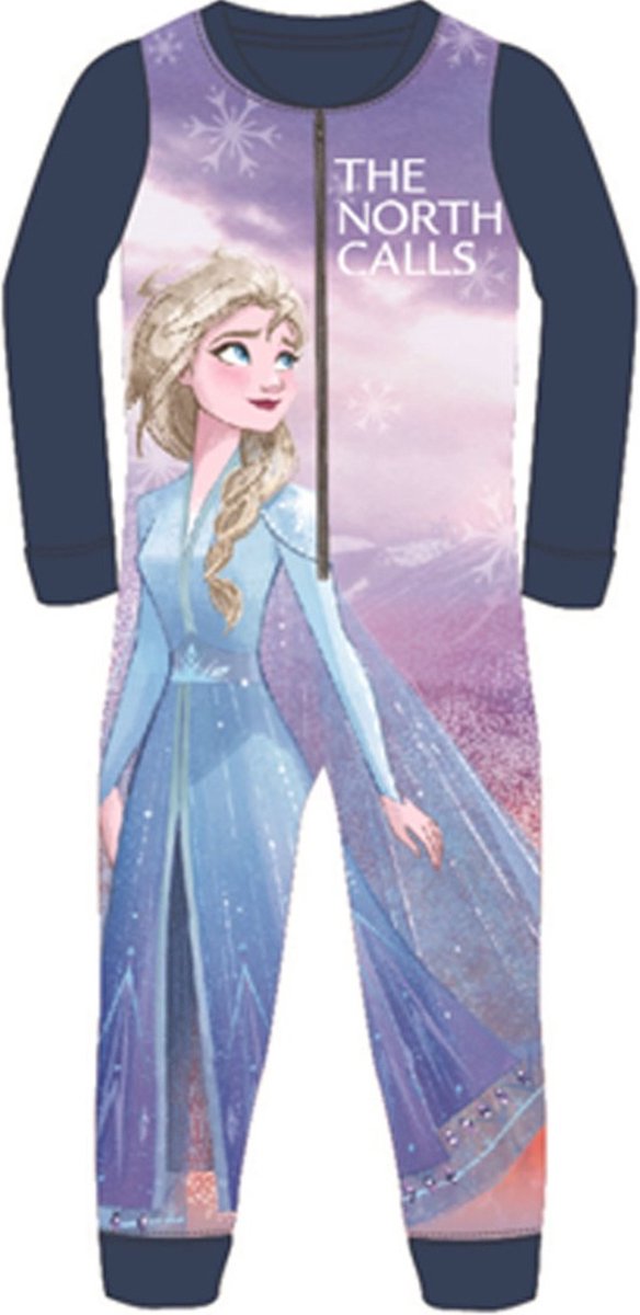 Frozen Onesie - huispak - jumpsuit - pyjama - blauw - Maat 92/98 - 2/3 jaar - Disney Frozen