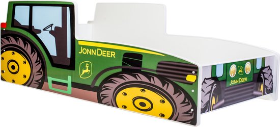 Lit voiture - John Deer Green - lit enfant tracteur - 140x70cm