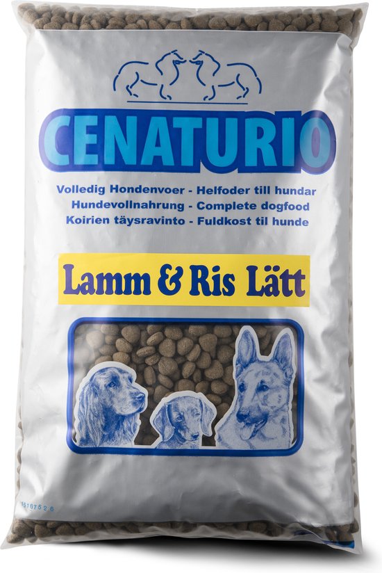 Cenaturio Lamm & Ris Senior - honden droogvoer - 5 KG - alle normaal actieve oudere honden, met voedselallergieën en/of huidproblemen - De voeding wat een dier nodig heeft om fit en gezond te blijven!