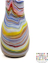 Design Vaas Verona - Fidrio CARIBBEAN - glas, mondgeblazen bloemenvaas - hoogte 36 cm