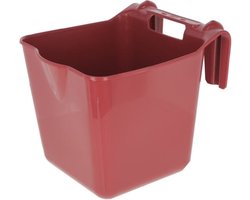 Voerbak kunststof -HangOn- roze 13L