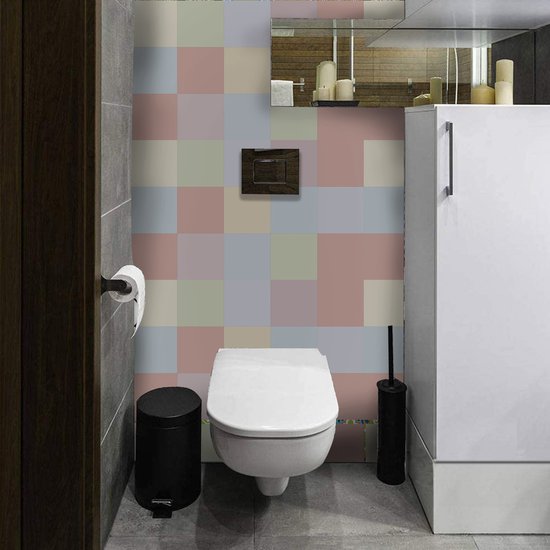 Ulticool Décoration carrelages Autocollant - Aquarelle Douce Pastel - Stickers muraux - 15x15 cm - 15 pièces Autocollants Carrelage Adhésif - Carrelage Autocollant - Sticktiles - Salle de Bain - Cuisine