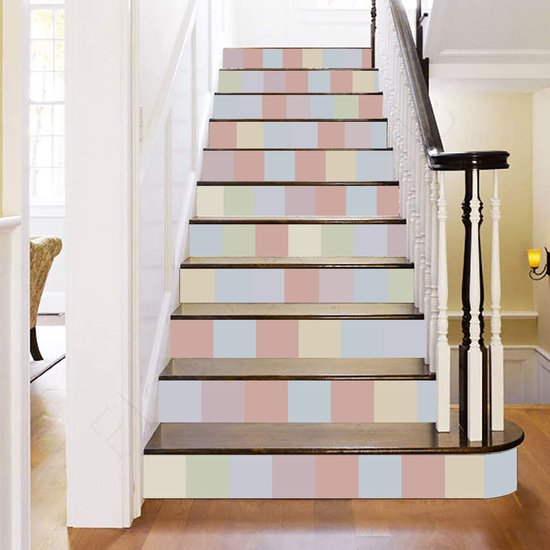 Ulticool Décoration carrelages Autocollant - Aquarelle Douce Pastel - Stickers muraux - 15x15 cm - 15 pièces Autocollants Carrelage Adhésif - Carrelage Autocollant - Sticktiles - Salle de Bain - Cuisine