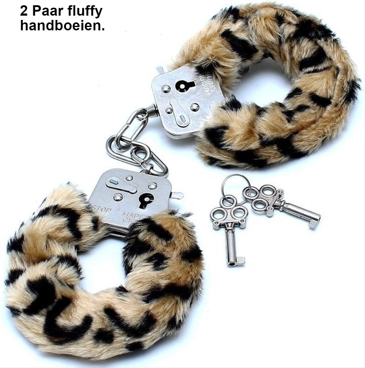Goedkoopste Fluffy Handboeien - Stout Rollenspel - 2 Sleutels - van Heble®