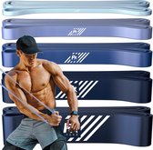 FX FFEXS Pull up bands weerstandsbanden fitness set van 5 - Weerstandsband elastiek heavy medium and light  - Resistance bands power workout gear gewichtheffen