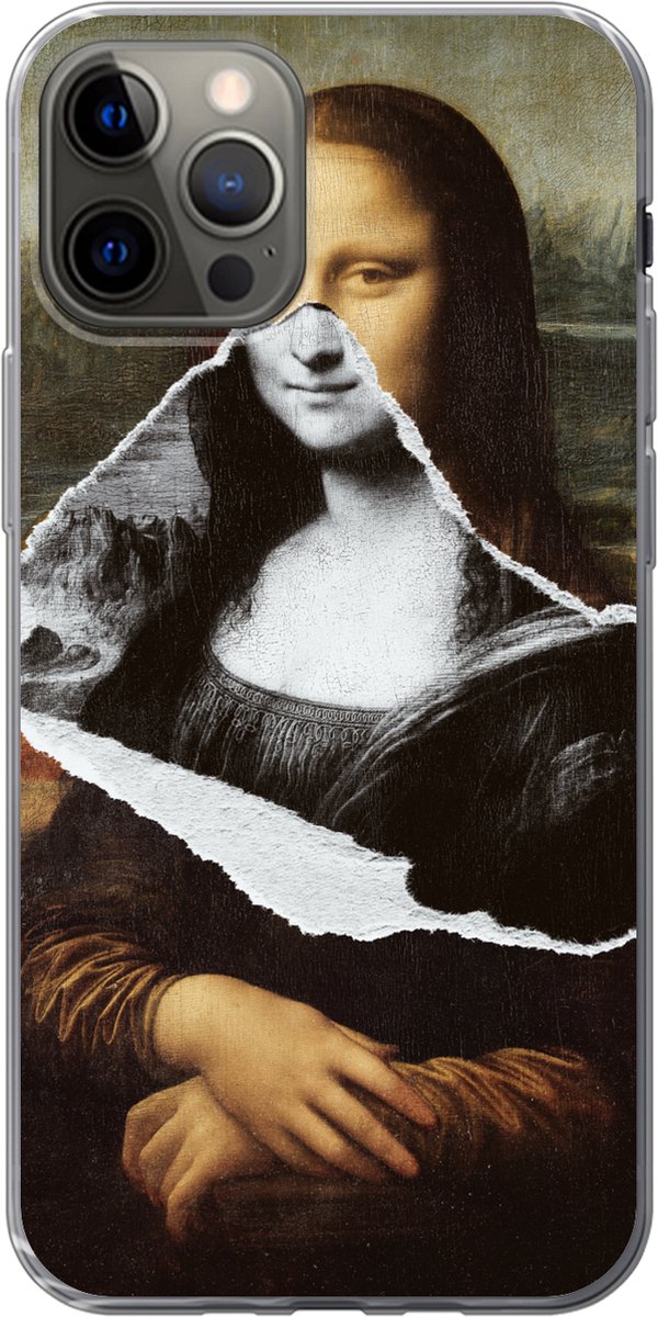 Telefoonhoesje Geschikt voor iPhone 13 Pro hoesje - Mona Lisa - Da Vinci - Kunst - Siliconen Telefoonhoesje Telefoonhoesje