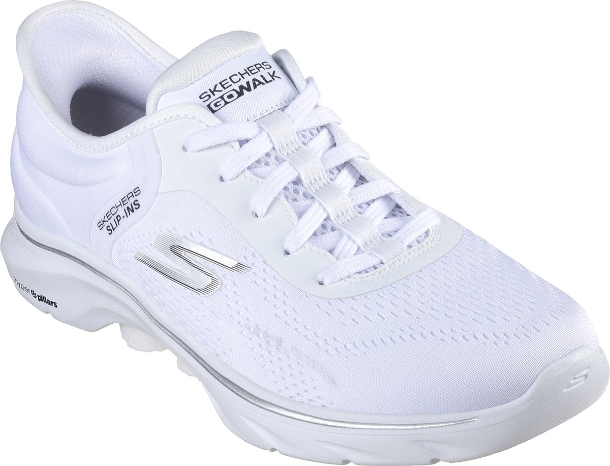 skechers wit dames sale