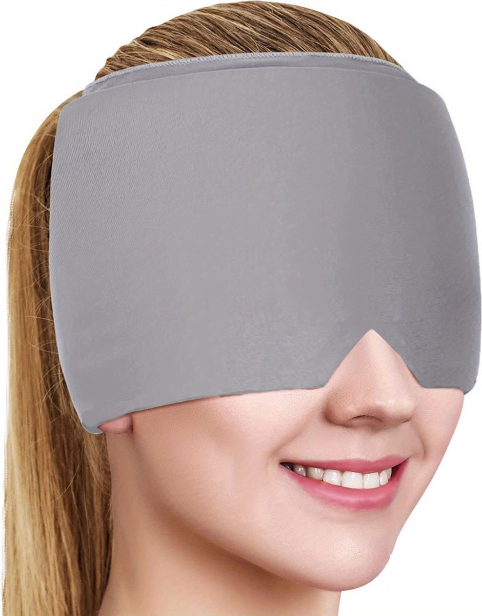 Goedkoopste Nivard Migraine Muts - Migraine Masker - Hoofdpijn - Cap - Headache Relief Cap - Gel - Grijs