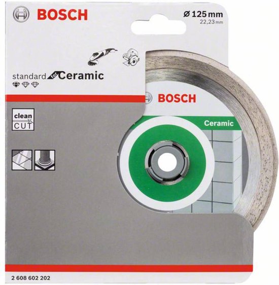 Bosch - Diamantdoorslijpschijf Standard for Ceramic 125 x 22,23 x 1,6 x 7 mm - Bosch