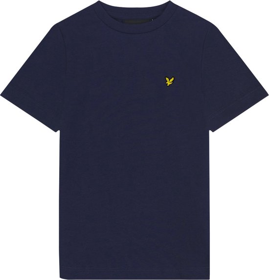Lyle & Scott Plain T-shirt B Polo's & T-shirts Jongens - Polo shirt - Donkerblauw - Maat 134/140