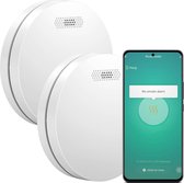 Bol.com Aroha Smart Connect Rookmelder - 10 jaar batterij - Slimme rookmelder WiFi - Smart brandmelder met app Tuya Smart & Smar... aanbieding