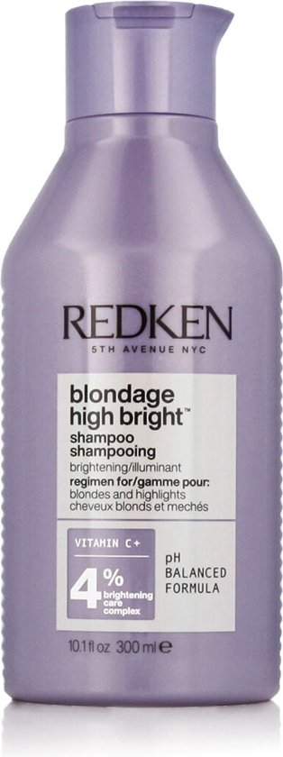 Redken Blondage High Bright Shampoo – Voor alle balayages, gekleurde & gehighlighte blondines – 300 ml