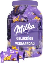 Milka Leo Go mini chocolat "Happy Birthday" - cadeau d'anniversaire en chocolat - gaufrettes au chocolat au lait - 1000g