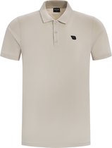 Ballin Amsterdam - Heren Slim fit T-shirts Polo SS - Sand - Maat S