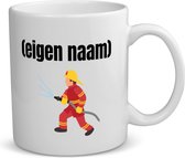 Akyol - brandweerman koffiemok - theemok - Brandweer - iemand die werkt bij de brandweer - mok met eigen naam - leuk cadeau voor iemand die bij de brandweer werkt - cadeau - kado - 350 ML inhoud